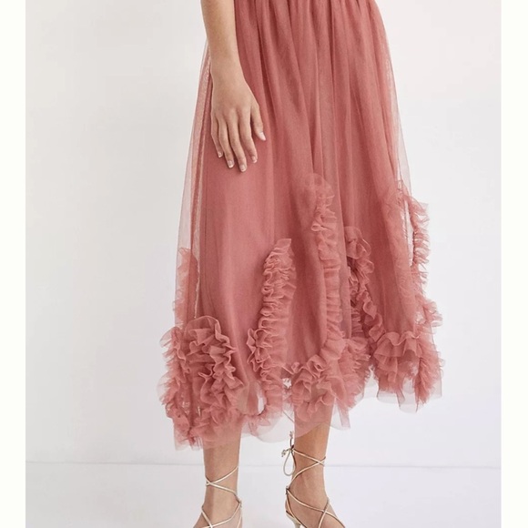- Anthropologie Felicity Tulle Midi Skirt size small   new without tags - Picture 7 of 10